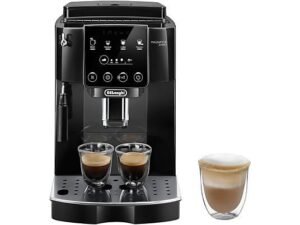 Machine à café automatique avec broyeur - De'Longhi Magnifica Start ECAM220.21.BG, Broyeur intégré, Système Thermoblock, Buse vapeur, 1450 W, 15 bars, Noir