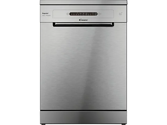 Lave-vaisselle - Candy Rapido' CF 3C7L0X, 13 couverts, 5 programmes, 60 cm, Motor Inverter, Wi-Fi, Inox