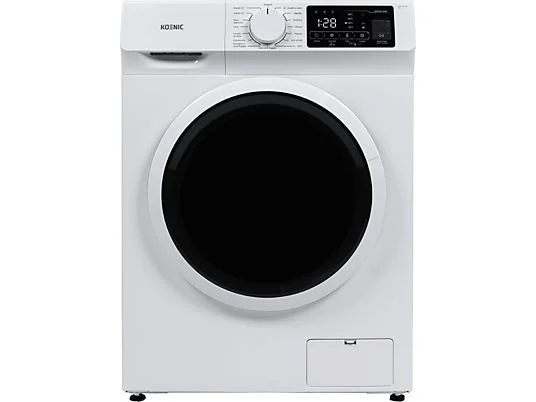 Lave-linge hublot - Koenic KWM 9113 A INV, 9 kg, 1 400 tr/min, 14 programmes, Bouton nettoyage, Blanc