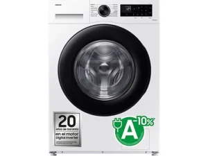 Lave-linge hublot - Samsung WW90CGC04DAEEC, 9 kg, 1 400 tr/min, EcoBubble™, Fonction Wi-Fi avec SmartThings, Blanc
