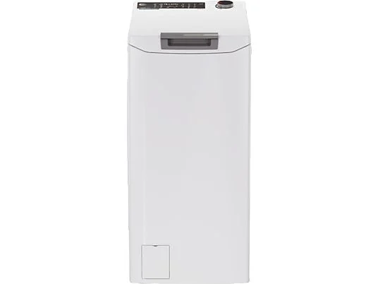 Lave-linge à chargement par le dessus - Hoover THOS2856TM4-S, 8,5 kg, 1200 tr/min, +60 programmes, Fonction Vapeur Steam Care PRO, Connectivité Wi-Fi et Bluetooth, Blanc