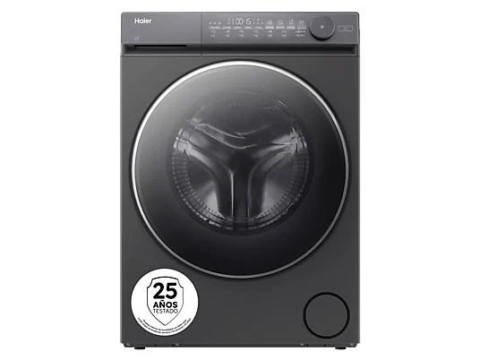 Lave-linge séchant - Haier HWD90BP14367GTUS, 9 kg/5 kg, Inverter, 1400 tr/min, Flexy Time, Cycle Allergy Care, Linge de bébé, Inox