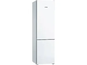 Réfrigérateur combiné - Bosch KGN39VWDA, No Frost, 203 cm, 366 L, Clayettes en verre extractibles, Blanc