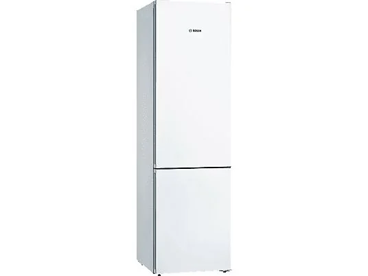Réfrigérateur combiné - Bosch KGN39VWDA, No Frost, 203 cm, 366 L, Clayettes en verre extractibles, Blanc
