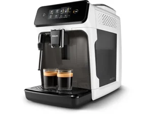 Machine à café automatique avec broyeur - Philips EP1223/00 Serie 1200, 1500 W, 1,8 L, 15 bars, 275 g, Blanc