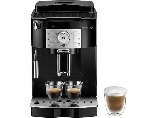 Machine à café automatique avec broyeur - De'Longhi Magnifica S ECAM22.113.B, Broyeur intégré, Système Thermoblock, Buse vapeur, 1450 W, 15 bars, Noir