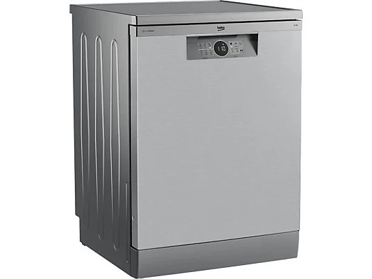 Lave-vaisselle - Beko BDFN26640XC, 9,5 L, 16 couverts, 6 programmes, 59,8 cm, Pose libre, Inox