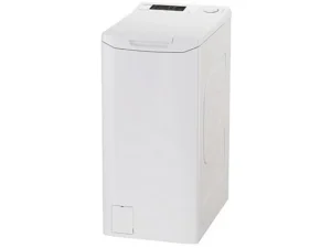 Lave-linge à chargement par le dessus - CANDY TCA473D3-S, 7 kg, 17 programmes, Blanc