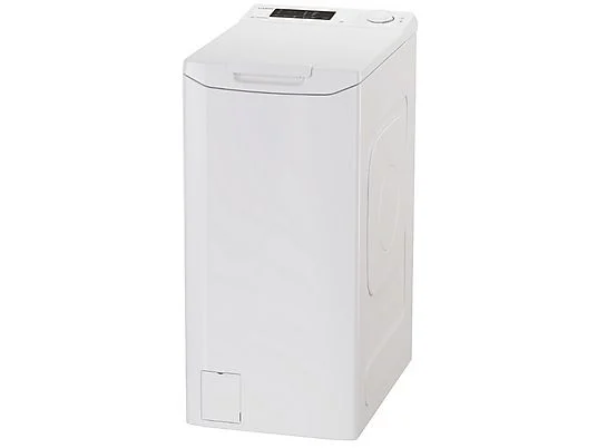 Lave-linge à chargement par le dessus - CANDY TCA473D3-S, 7 kg, 17 programmes, Blanc
